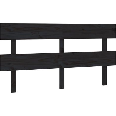 Testiera per dormire accessorio per camera da letto 164 x 3 x 81 cm legno di pino nero TDL0202229