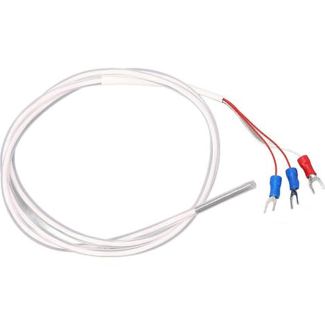 Wasserdichter Temperaturfühler aus PTFE, rostfrei, mit Pt-Thermistor, 1 m