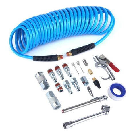 Ensemble de 20 pièces outil pneumatique américain pistolet à poussière set pu tube set (1/5)