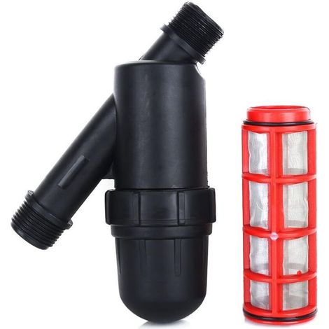 3/4in Mesh Filter Irrigation Screen,Garden Watering Metal Filter Net Stainless Steel Screen,Conditioned Water Filter for Gardening Agriculture Drip Irrigation for Pump(Black)
