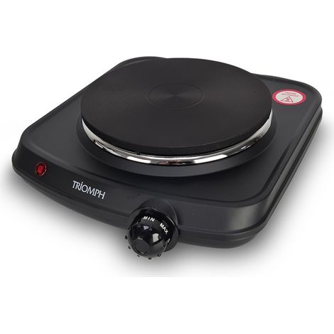 Plaque de Cuisson électrique posable 1500W TRIOMPH - 1 foyer - Noire