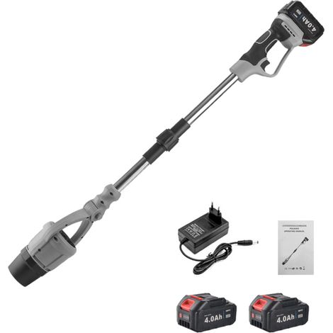 Souffleur de feuilles sans fil avec 2 batteries 21 V Max 4,0 Ah et chargeur, souffleur turbo léger et pliable pour un ramassage facile des débris, l'entretien de la pelouse et le nettoyage du jardin (1/5)