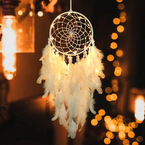 Attrape-rêves décoratif en tissu, pour chambre, mur, chambre d'enfant et composition bohème artisanale.-AquaForge (1/5)