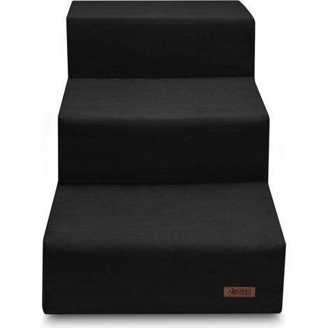Escaleras para perros para sofá y cama, color negro Maltés HUGGY DOGGY Climber L (1/5)