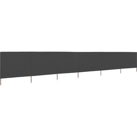 Paravent 6 panneaux Tissu 800x80 Gris (1/5)