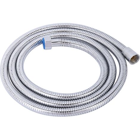 Flexible de douche en acier inoxydable de 2 m avec raccord G1/2, pour douchette et installation dans la salle de bain.-AquaForge (1/5)