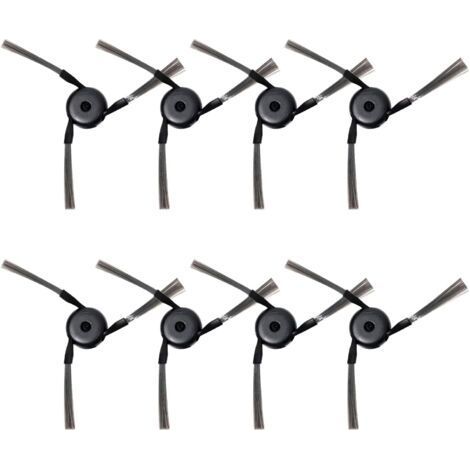 ALLIANDIS8 - Brosse Latérale - Accessoire Robot Aspirateur - Nettoyage Bords Et Coins - Poils Nylon Souples - Pour Dreame Et Mova - Noir - 12x5cm (1/5)