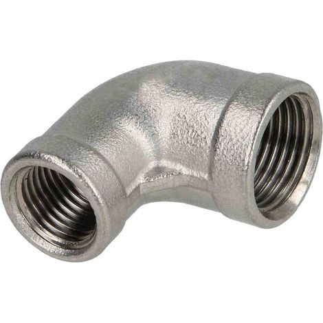 Coude inox 90° à visser F1 1/4 réduit F3/4