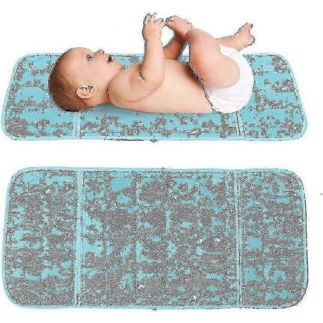Tapis rafraîchissant en latex pour bébé, housse rafraîchissante pour chaise haute d'allaitement, coussin souple (vert) (1/5)