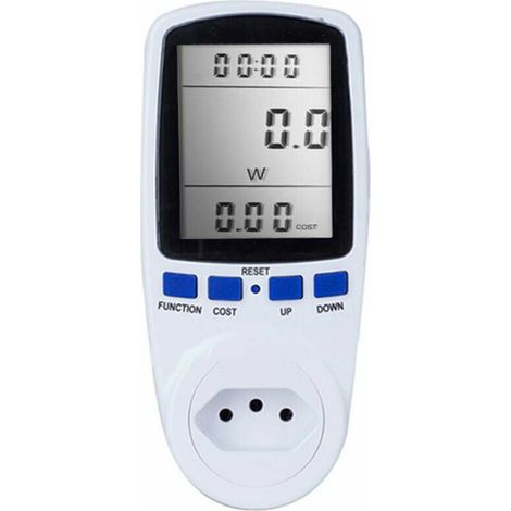 Green Mobility-Compteur d'énergie LCD numérique wattmètre dispositif de surveillance puissance électricité Kwh analyseur de mesure de puissance Prise BR Testeur et détecteur de tension (1/5)