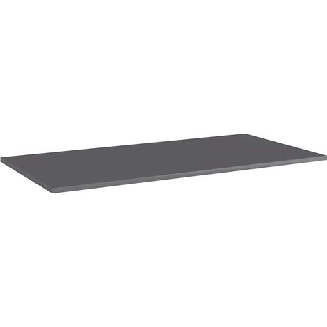 Maison Exclusive - Bücherregal-Bretter 8 Stk. Hochglanz-Grau 80x3 (1/5)