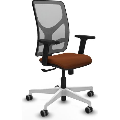 Silla de oficina piqueras y crespo Motilla malla gris similpiel (1/2)