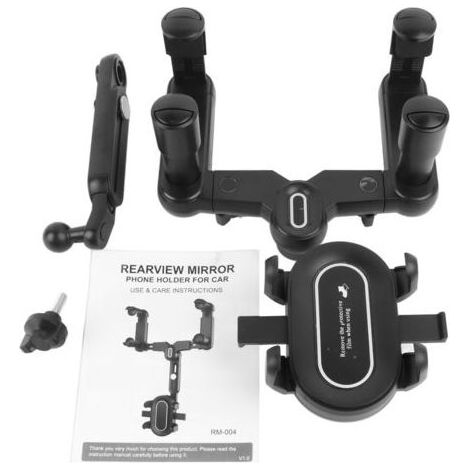 Support de téléphone portable pour rétroviseur, enregistreur GPS, support de suspension, clip réflecteur (1/5)