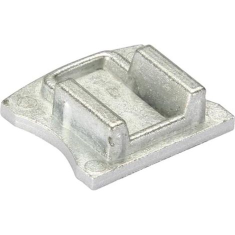 Gorra final de aluminio para Sl15 Led Perfiles Without Cable Hole - Plata