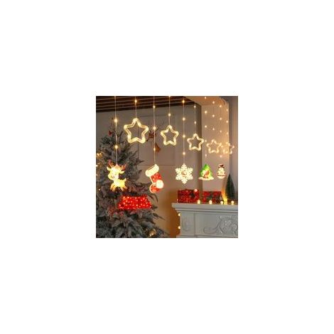 8-Modus-LED-Lichterkette für Weihnachten – Multifunktionale USB-Lichterkette – Weihnachtsdekoration, Geschenkidee, Partydekoration (mit Fernbedienung) – Crezuo