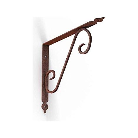 Reggi mensola "Toscania" in acciaio, portata massima 45 kg -23 x 17.5 cm / Rame (1/4)