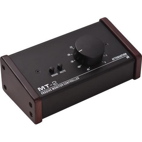 Contrôleur de monitoring passif avec entrées/sorties XLR/3,5 mm, compatible avec le contrôle d'atténuation et la fonction de sourdine. (1/5)
