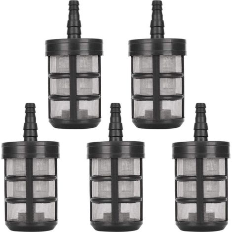 5 pezzi Filtro per tubo da giardino Filtro per pompa di aspirazione dell'acqua in acciaio inossidabile a doppio strato per tubo di aspirazione Spruzzatori Attrezzatura per idropulitrice per olio