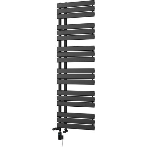Tristan - Black Dual Fuel Towel Rail H1564mm x W500mm Thermostatic WIFI (1/3)