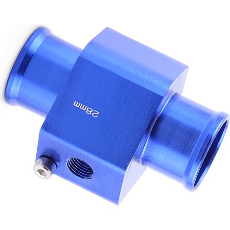 Adaptateur universel en métal pour capteur de température d'eau automobile, raccord de tuyau, bleu, 28 mm (1/5)