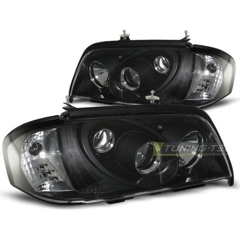 Paire de feux phares Mercedes W202 classe C 93-00 noir-27361461 (1/2)