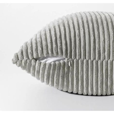 Housse De Coussin - 40x40 Cm - Polyester - Gris - Lot De 2 (1/4)