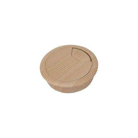 Passe-câbles de bureau cache-trou de câble de bureau 2 pièces for table de bureau en plastique grain de bois cache-trou de câble for ordinateur de bureau fil rond matériel for œillets de