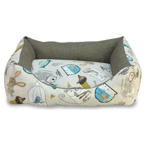 CAMA CUADRADA MASCOTAS EN CASA 70cm.