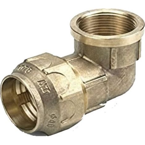 Coude femelle fileté laiton compression pour la plomberie et l'irrigation (1/5)
