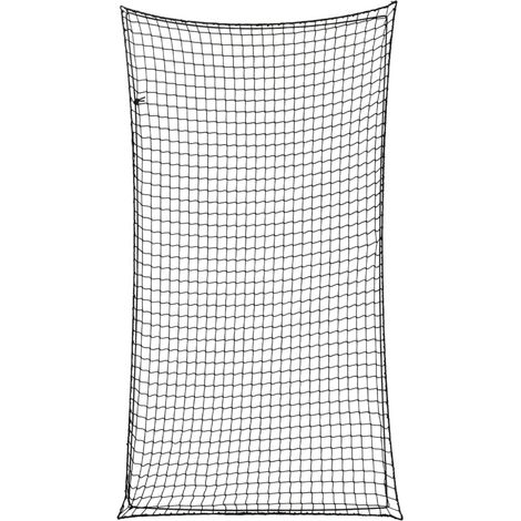 Rete di ancoraggio per rimorchio, copertura protettiva per portapacchi con corda elastica 3 x 1,65 m PP nero 020042189
