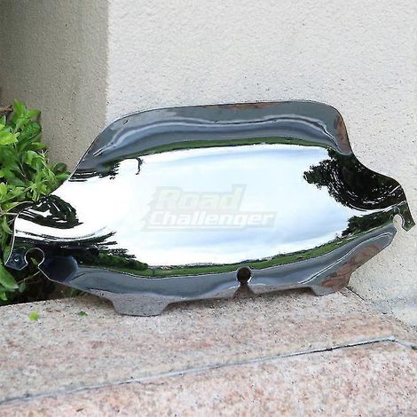 Pare-brise de moto 6'8" pour Harley Electra Street Glide FLHX Touring CVO 1996-2013 (modèles 12, 11, 10, 09, 08, 07 - 8 pouces, style 1, chromé) (1/5)