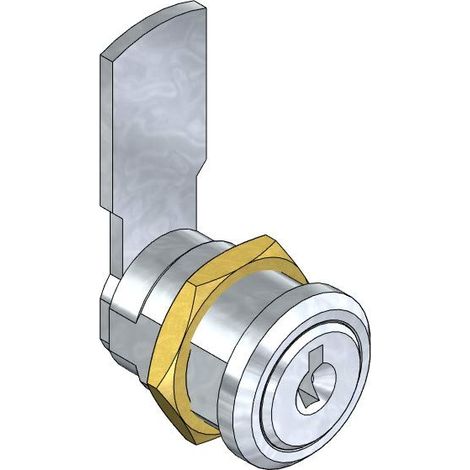 Serrure universelle pour portes d'armoires et meubles - Pour casiers métalliques, bureaux ou tiroirs - Pour vestiaires et bureaux - Dimensions 30x19x48 mm (1/2)