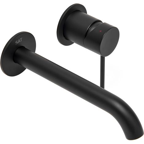 Swiss Aqua Technologies Miscelatore da incasso per lavabo Aurum con corpo ad incasso, nero opaco (SATBAUR101C)