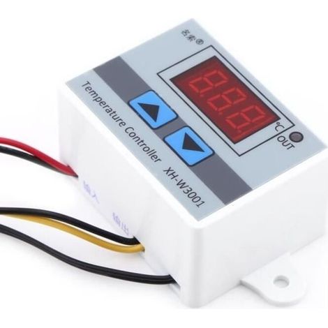 Termostato digital AC220V con interruptor y sonda (1/4)