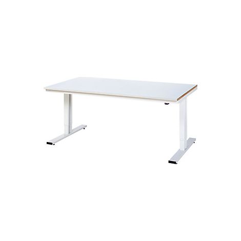 RAU Werktisch adlatus 300 elektrisch höhenverstellbar Arbeitsplatte mit Stahlblechbelag 2000 mm x 1000 mm