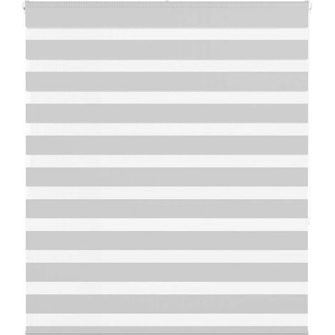 Doppelrollo Hellgrau 120x150 cm Stoffbreite 115,9 cm Polyester