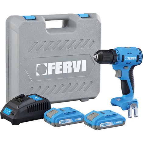 Fervi FB20CD3AB-22B Trapano avvitatore Brushless 20 V doppia batteria (1/2)
