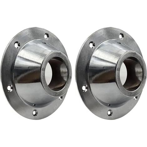 Tischhalterung für Wohnwagen – 2er-Set – Silbernes Aluminium – Robuste, korrosionsbeständige Montage – Für Wohnmobile und Yachten – 16,7 x 16,7 x 4,5 cm (1/5)