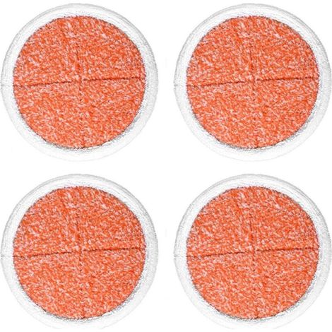y Paquet de 4 tampons de rechange pour vadrouille à récurer robustes pour vadrouille électrique pour sols durs Bissell2039A 2124
