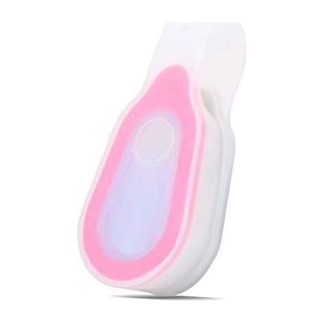 Freihändige Taschenlampe, Sicherheitsleuchte, Sicherheitsaufsatz für LED-Taschenlampe, Silikon-Nachtlicht mit Clip, Rosa (1/5)