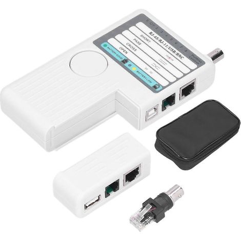 NF-3468 4-in-1 Netzwerkkabeltester – Kabeldurchgangsprüfer für RJ11, RJ45, USB und BNC
