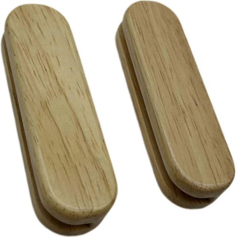 Lot de 2 poignées de poêle à griller avec isolation thermique, support multifonctionnel et facile à utiliser, accessoire de pique-nique et barbecue en bois.-Style C