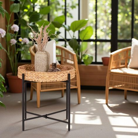 Table d’appoint canapé – plateau Jacynthe d'eau BRUGES (1/5)