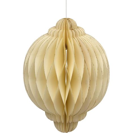 Suspension de Noël Pallo en papier écru D. 30 cm - Feeric lights & christmas (1/5)