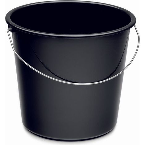 Seau nölle 10 litres plastique noir