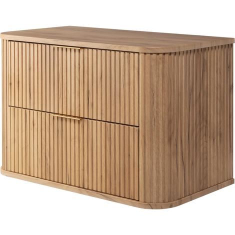 Mobile da bagno, Rovere Craft, maniglia dorata, 80,4 x 51,7 x 41,5 cm (1/5)