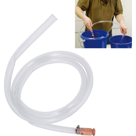 Pompe siphon flexible PVC 1,8m Multifonctionnelle transfert de carburant ou eau pour jardin aquarium piscine industrie maison (1/5)