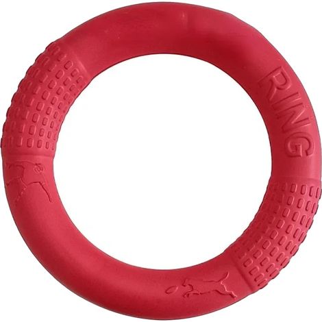 Juguete para perros, diseño interactivo, material seguro y no tóxico, rojo, 28 cm. (1/2)