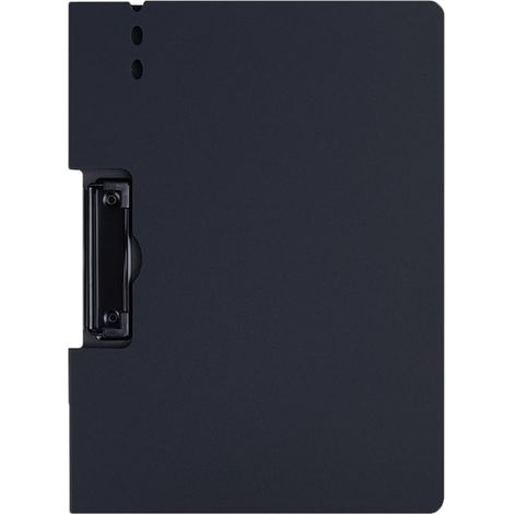 Porte-documents A4 pliable avec couverture et pince, organiseur de fichiers pour infirmières, bureau et école, rangement pratique pour documents, dossiers, notes et formulaires, noir (1/5)