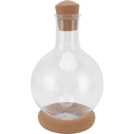 Carafe à vin rouge Quick Sober en verre borosilicate transparent, distributeur de vin avec base, pour bar, maison, cadeau, 2000 ml (1/5)